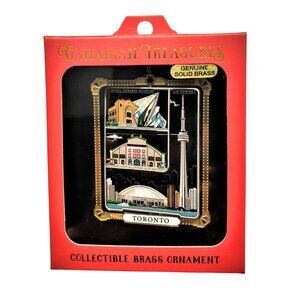 Toronto Canada Ornament Color Brass Landmarks